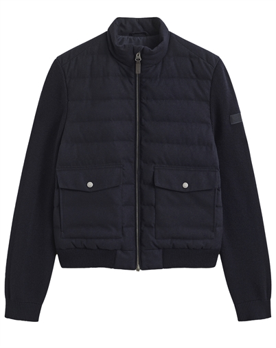 Gant - Insulated Hybrid Flannel Jakke - Evening Blue